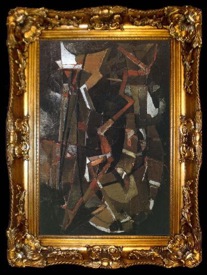 framed  Nicolas de Stael Rainstorm, ta009-2